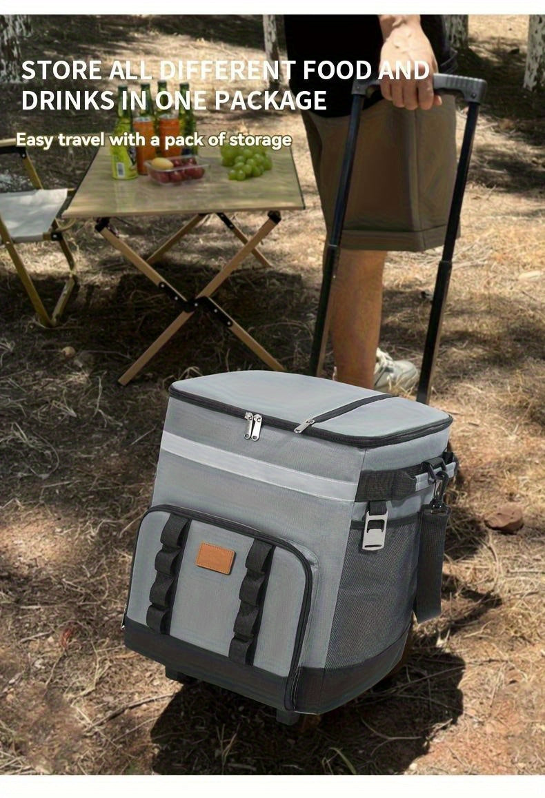 Trolley Large Capacity Insulation Bag, Suitable for Car Cooler, Suitable for Outdoor Picnics, 9. 25 Gallon Portable Incubator, Travel, Easy to Carry All Kinds of Things, Long- Term Insulation And Refrigeration