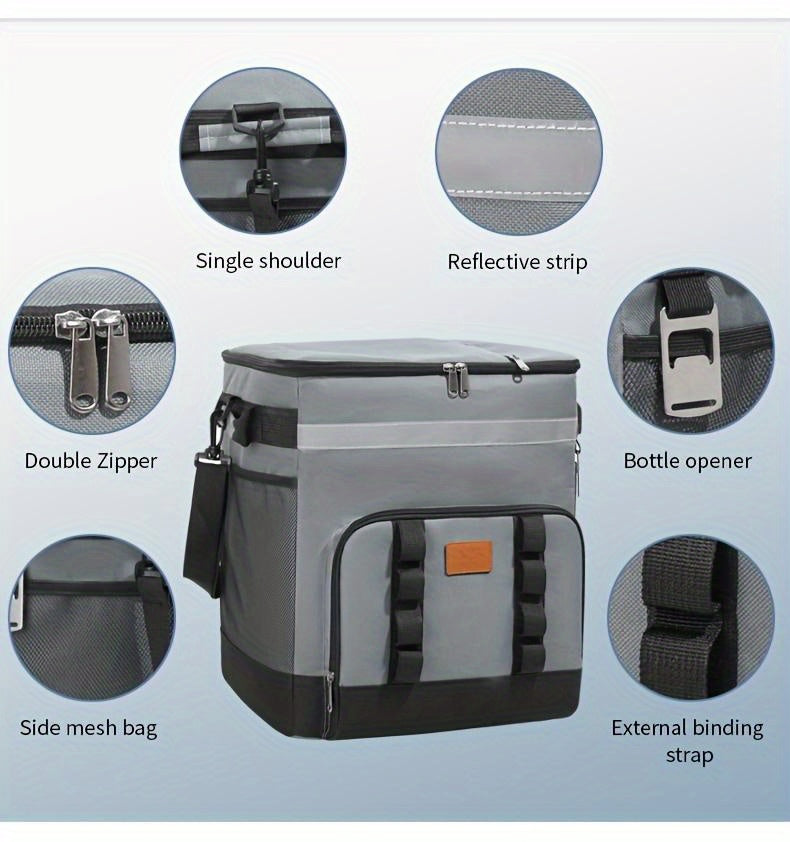Trolley Large Capacity Insulation Bag, Suitable for Car Cooler, Suitable for Outdoor Picnics, 9. 25 Gallon Portable Incubator, Travel, Easy to Carry All Kinds of Things, Long- Term Insulation And Refrigeration