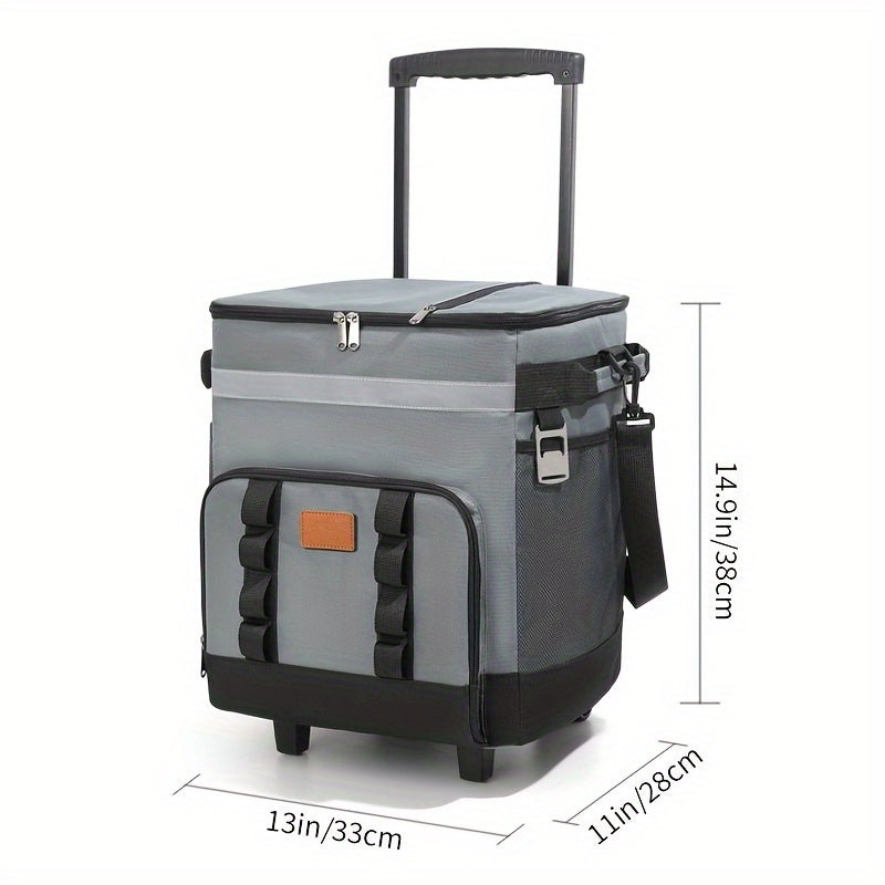 Trolley Large Capacity Insulation Bag, Suitable for Car Cooler, Suitable for Outdoor Picnics, 9. 25 Gallon Portable Incubator, Travel, Easy to Carry All Kinds of Things, Long- Term Insulation And Refrigeration