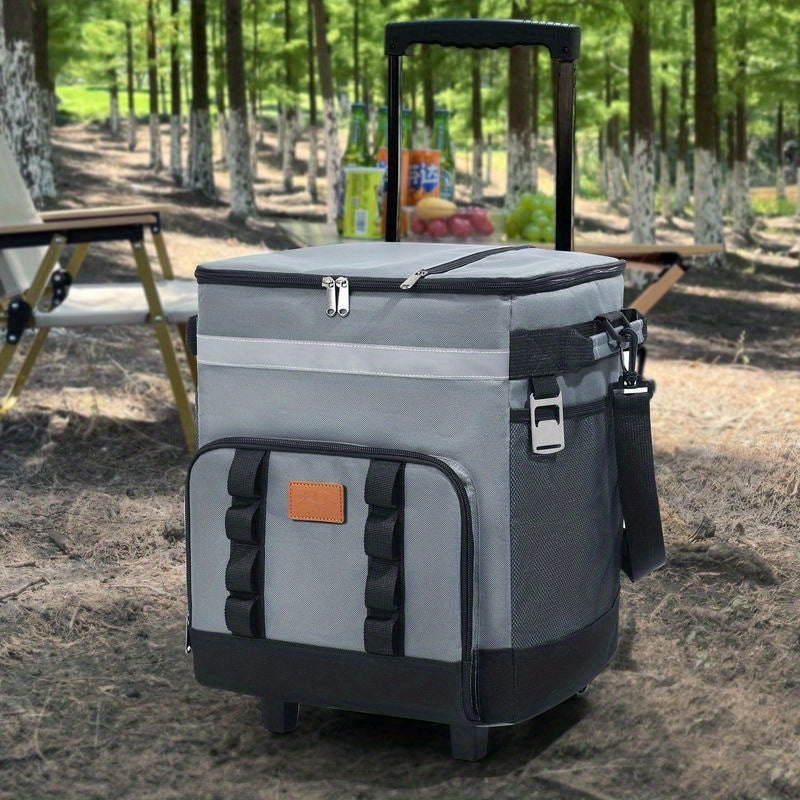 Trolley Large Capacity Insulation Bag, Suitable for Car Cooler, Suitable for Outdoor Picnics, 9. 25 Gallon Portable Incubator, Travel, Easy to Carry All Kinds of Things, Long- Term Insulation And Refrigeration