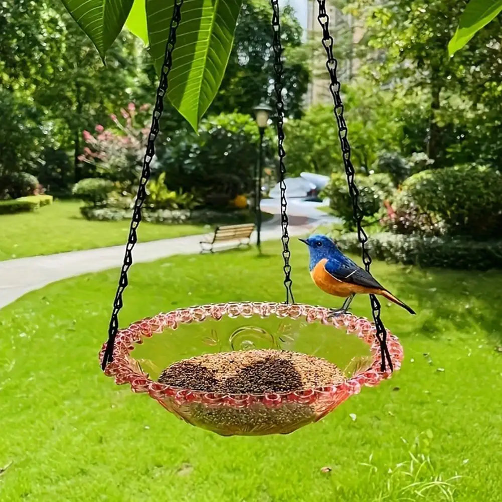 Bird Feeder Outdoor Hanging Bird Feeder Pendant Decoration Bird Bathtub Garden Courtyard Decoration Current Bathroom Feeder