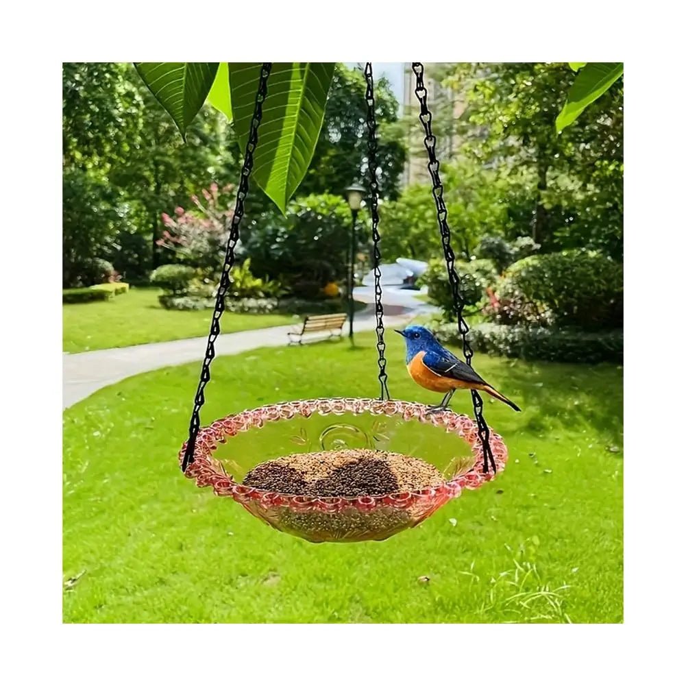 Bird Feeder Outdoor Hanging Bird Feeder Pendant Decoration Bird Bathtub Garden Courtyard Decoration Current Bathroom Feeder
