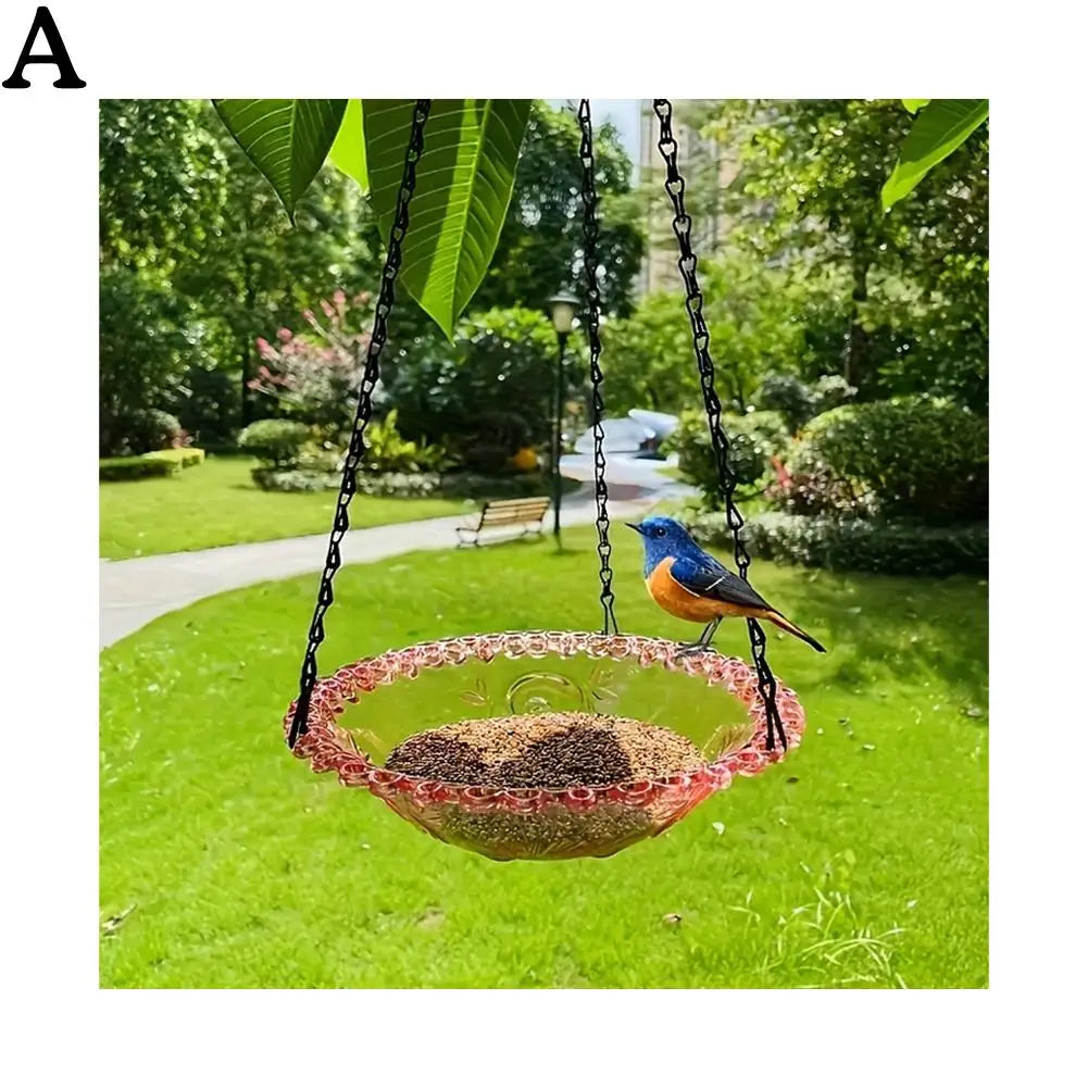 Bird Feeder Outdoor Hanging Bird Feeder Pendant Decoration Bird Bathtub Garden Courtyard Decoration Current Bathroom Feeder