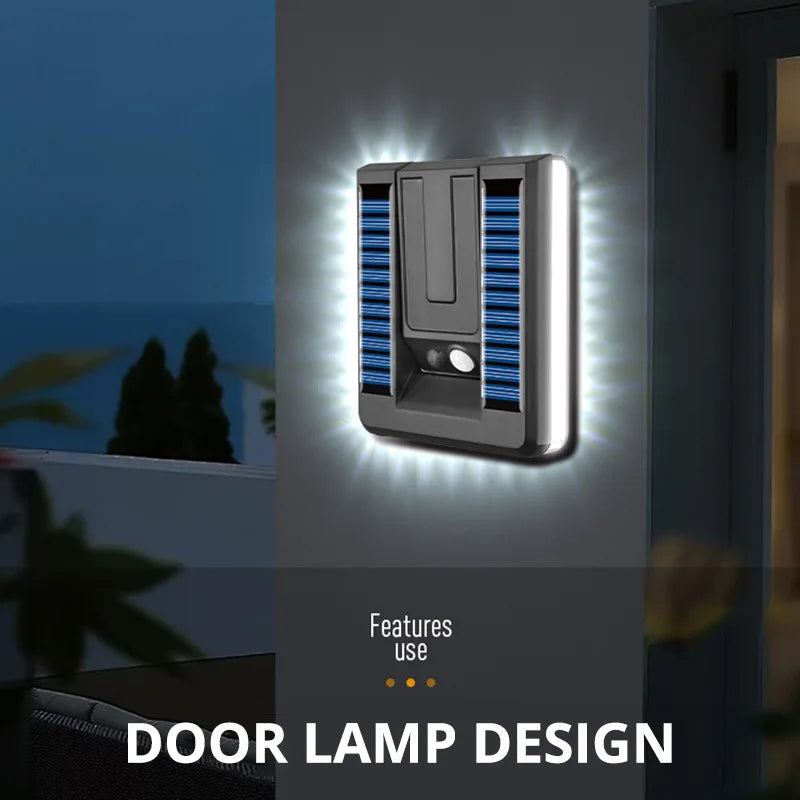 Outdoor foldable solar wall light LED garden garden atmosphere decoration human body induction waterproof street light