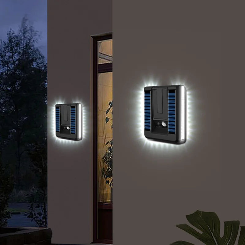 Outdoor foldable solar wall light LED garden garden atmosphere decoration human body induction waterproof street light