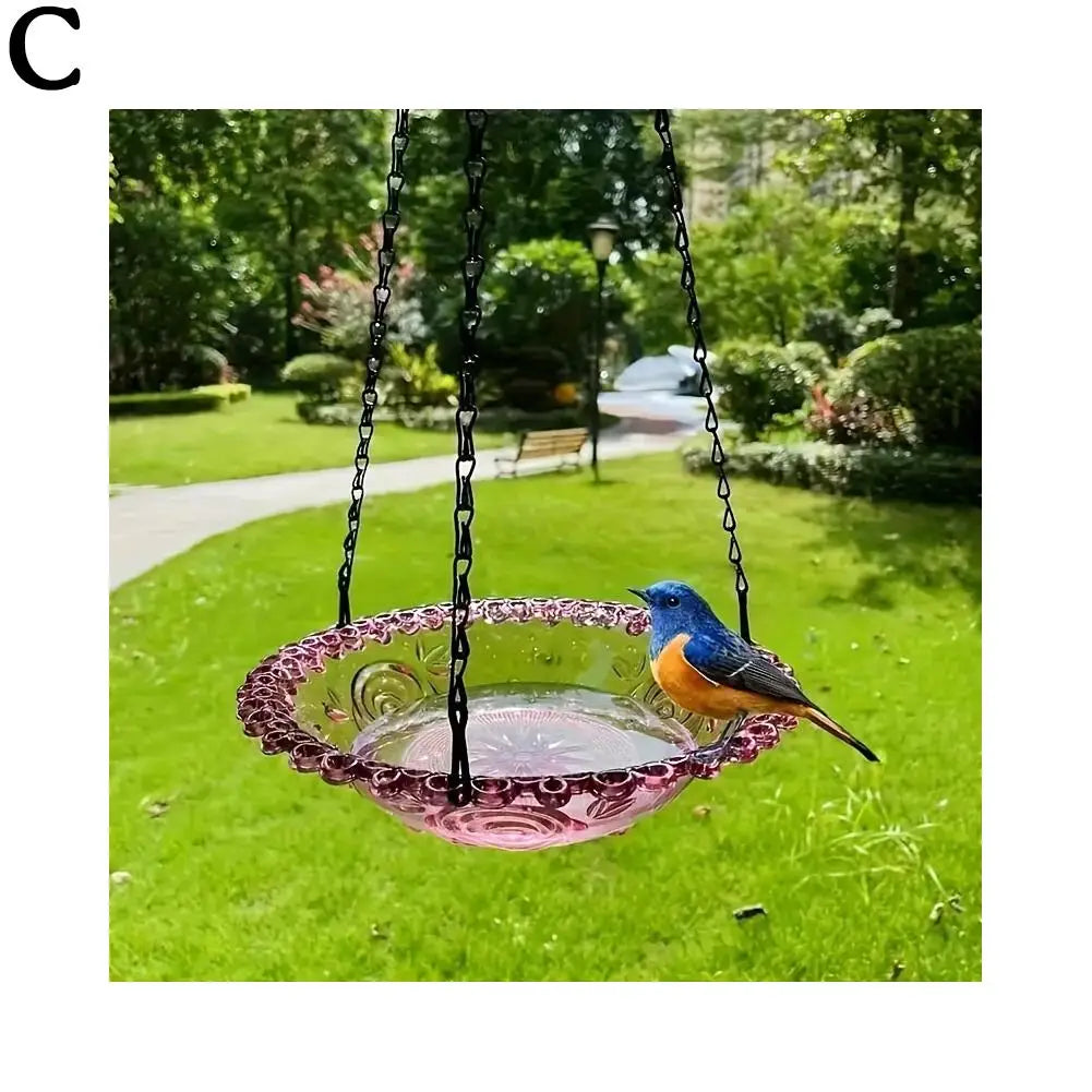 Bird Feeder Outdoor Hanging Bird Feeder Pendant Decoration Bird Bathtub Garden Courtyard Decoration Current Bathroom Feeder