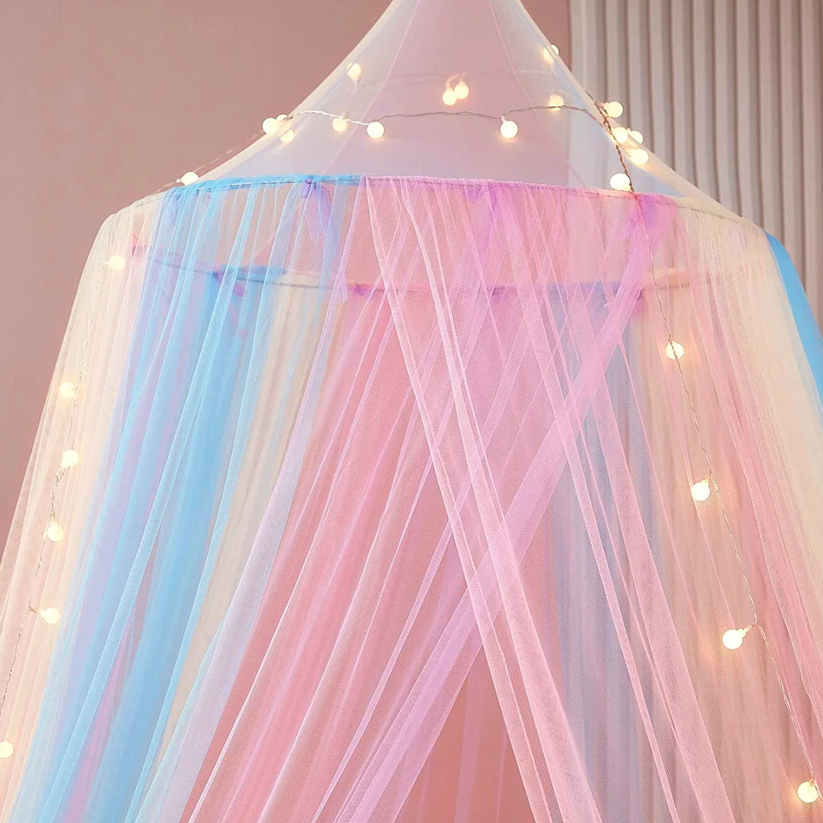 Baby Bedroom Curtain Nets Dome Rainbow Princess Mosquito Net for Crib Newborn Infants Bed Canopy Tent Kids Bedding Room Decor
