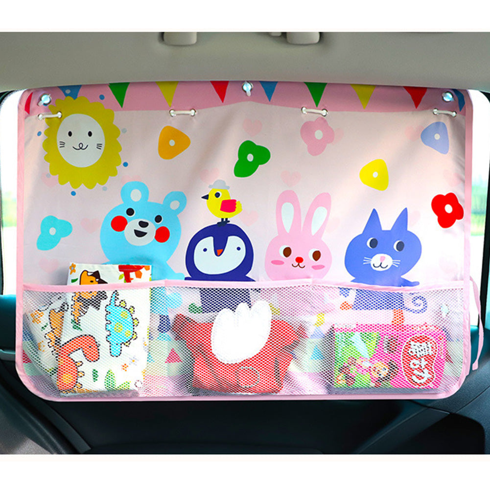 Car Sun Shade UV Protection For Kids Children Front Back Windshiel Curtain Side Window Adjustable Styling Auto Sunshade Summer