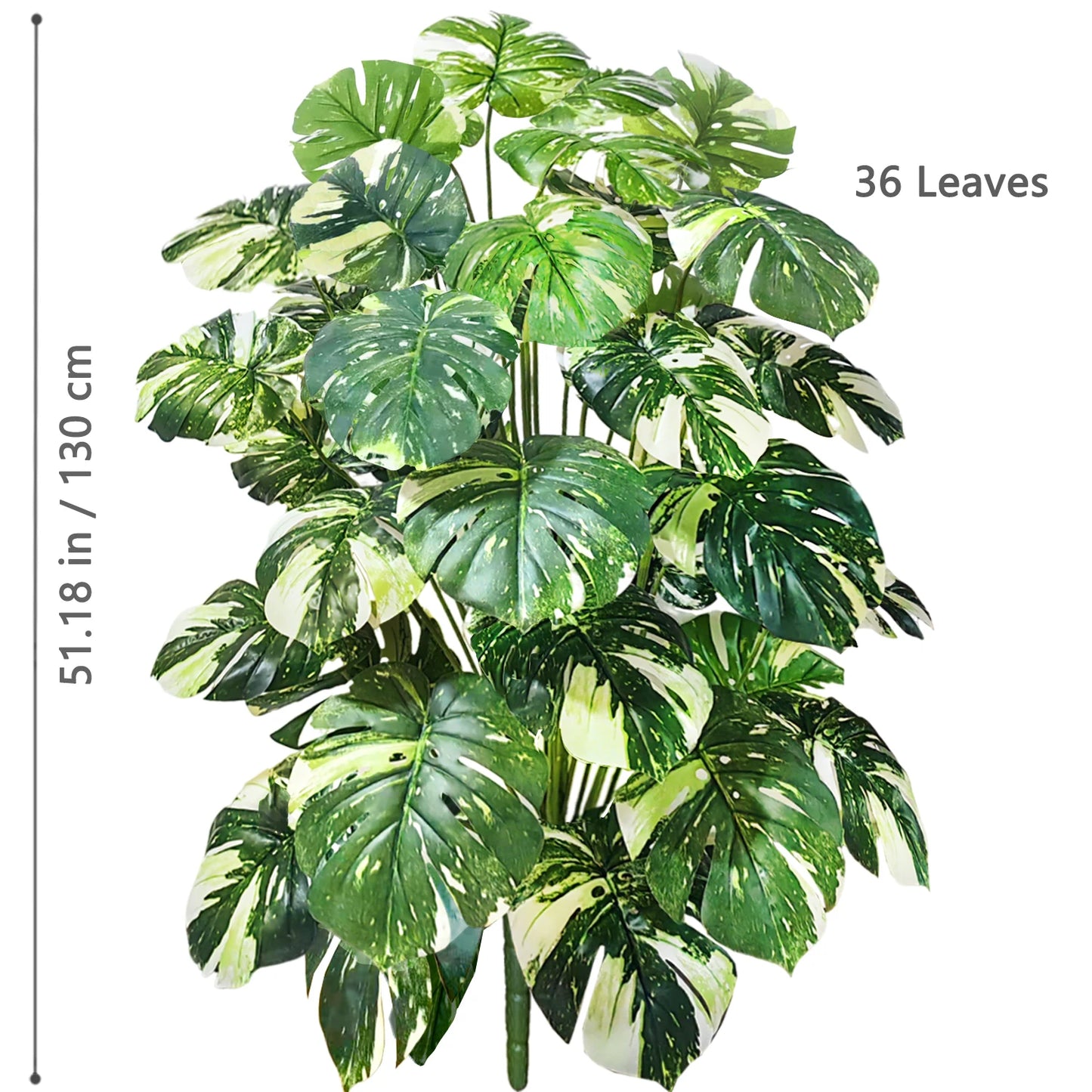 40-105cm /40.5in Artificial Monstera Plants Fake Palm Tree Plastic Turtle Leaves Green Tall Plants For Home Garden Room Decor