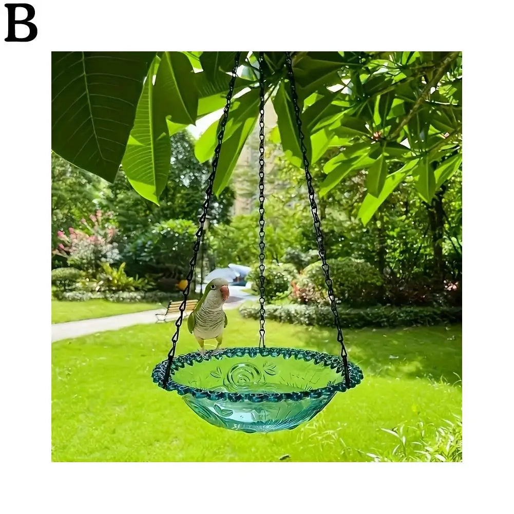 Bird Feeder Outdoor Hanging Bird Feeder Pendant Decoration Bird Bathtub Garden Courtyard Decoration Current Bathroom Feeder