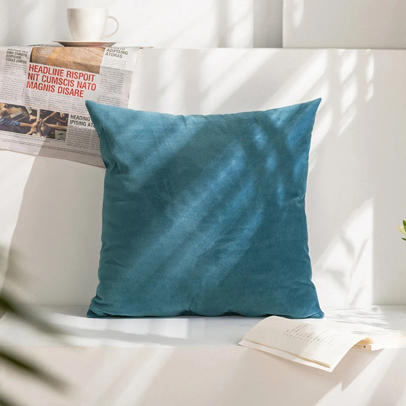 Super Soft Cushion Cover Velvet Pillow Cover For Sofa Living Room Housse De Coussin 45*45 Decorative Pillows Nordic Home Decor