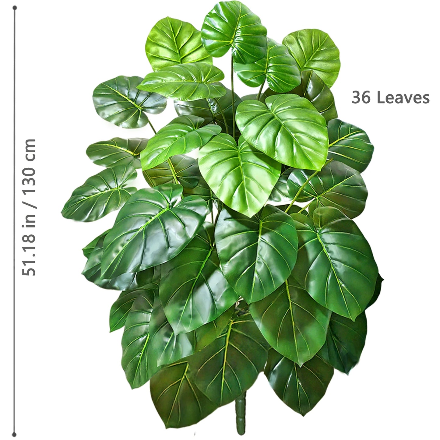 40-105cm /40.5in Artificial Monstera Plants Fake Palm Tree Plastic Turtle Leaves Green Tall Plants For Home Garden Room Decor