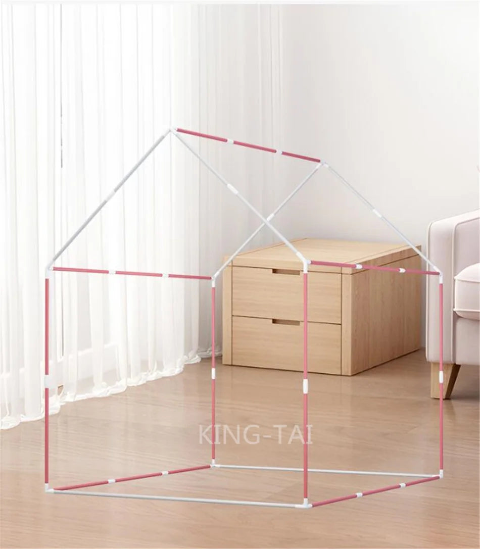 Child Small House Folding Playtent Kid Toy Tent Princess Girl Castle Play House Baby Tent Not include light Ball Chrismas Gift