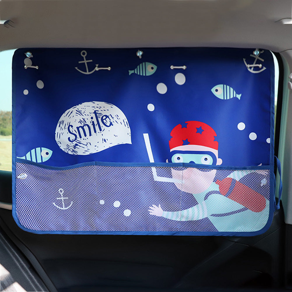 Car Sun Shade UV Protection For Kids Children Front Back Windshiel Curtain Side Window Adjustable Styling Auto Sunshade Summer