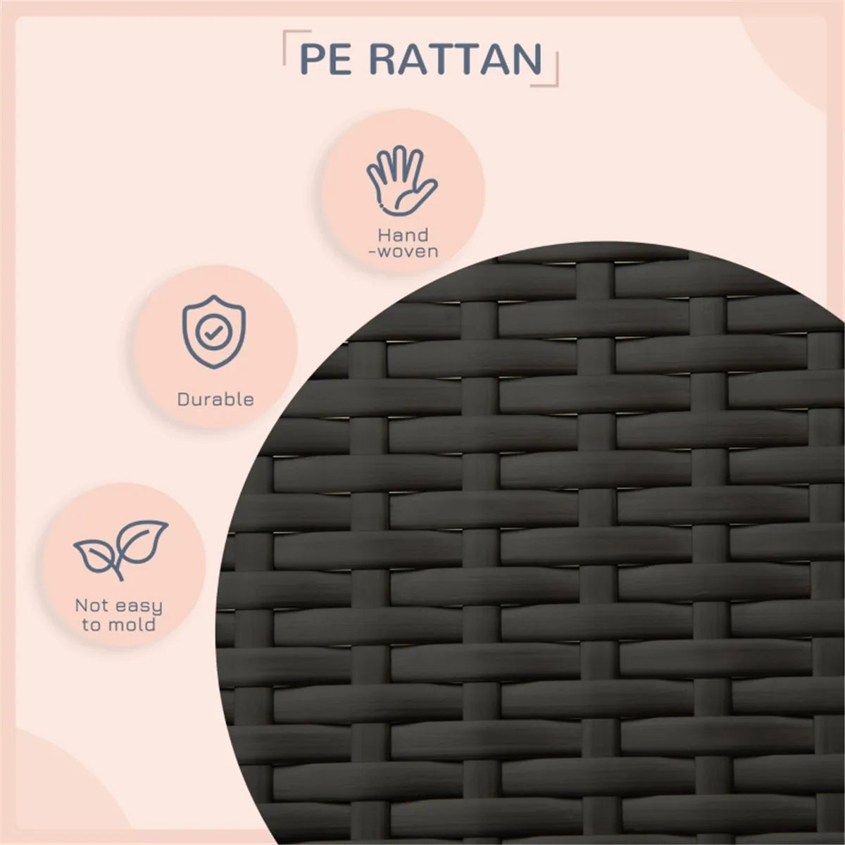 The Rattan Dog House Outdoor With Canopy Is Suitable For Small And Medium-sized Dogs