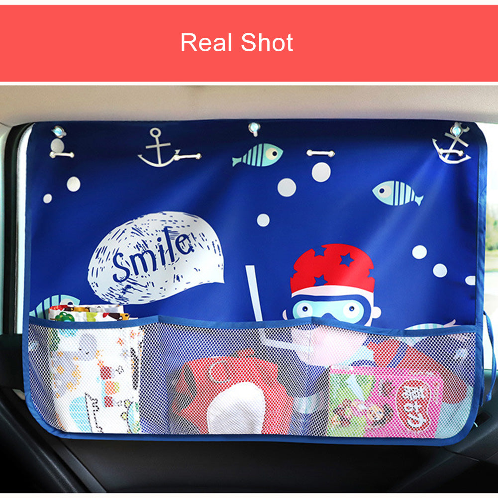 Car Sun Shade UV Protection For Kids Children Front Back Windshiel Curtain Side Window Adjustable Styling Auto Sunshade Summer