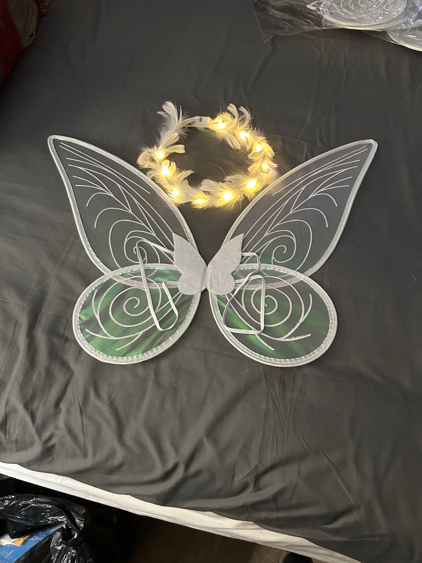 2 Pc Fairy Wings and Lightup Halo