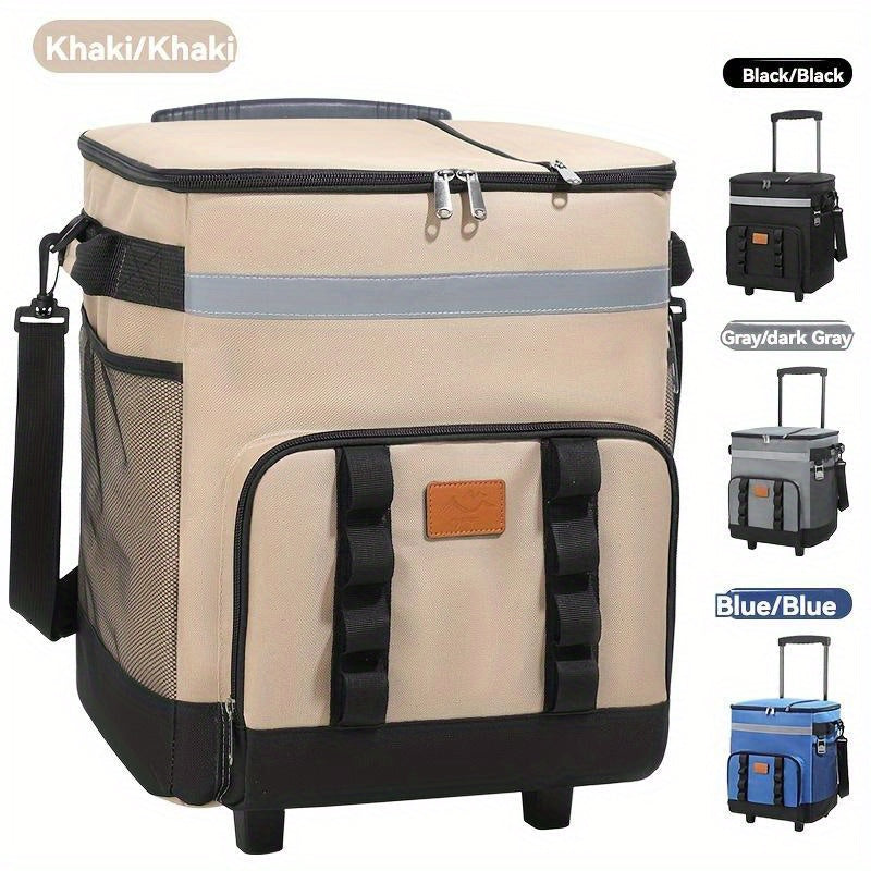 Trolley Large Capacity Insulation Bag, Suitable for Car Cooler, Suitable for Outdoor Picnics, 9. 25 Gallon Portable Incubator, Travel, Easy to Carry All Kinds of Things, Long- Term Insulation And Refrigeration