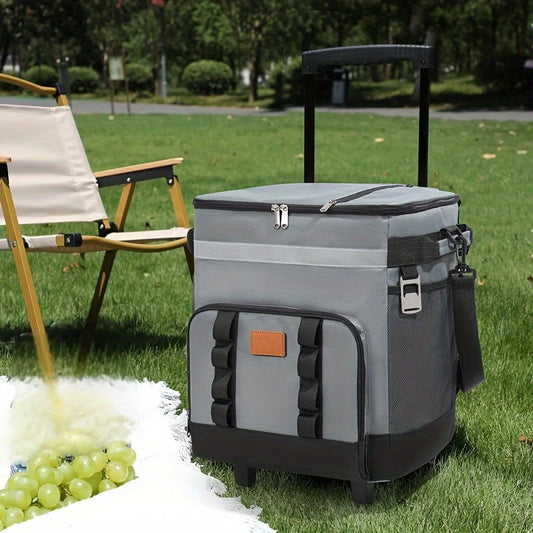 Trolley Large Capacity Insulation Bag, Suitable for Car Cooler, Suitable for Outdoor Picnics, 9. 25 Gallon Portable Incubator, Travel, Easy to Carry All Kinds of Things, Long- Term Insulation And Refrigeration