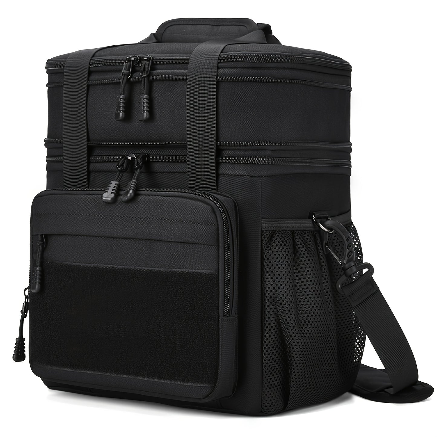 [Tactical Lunch Box] Insulated Tactical Lunch Box | Men's Adult Bag, Dual Compartments, Large Capacity, Non-Food Contact, Work Office Camping Travel, Back to School