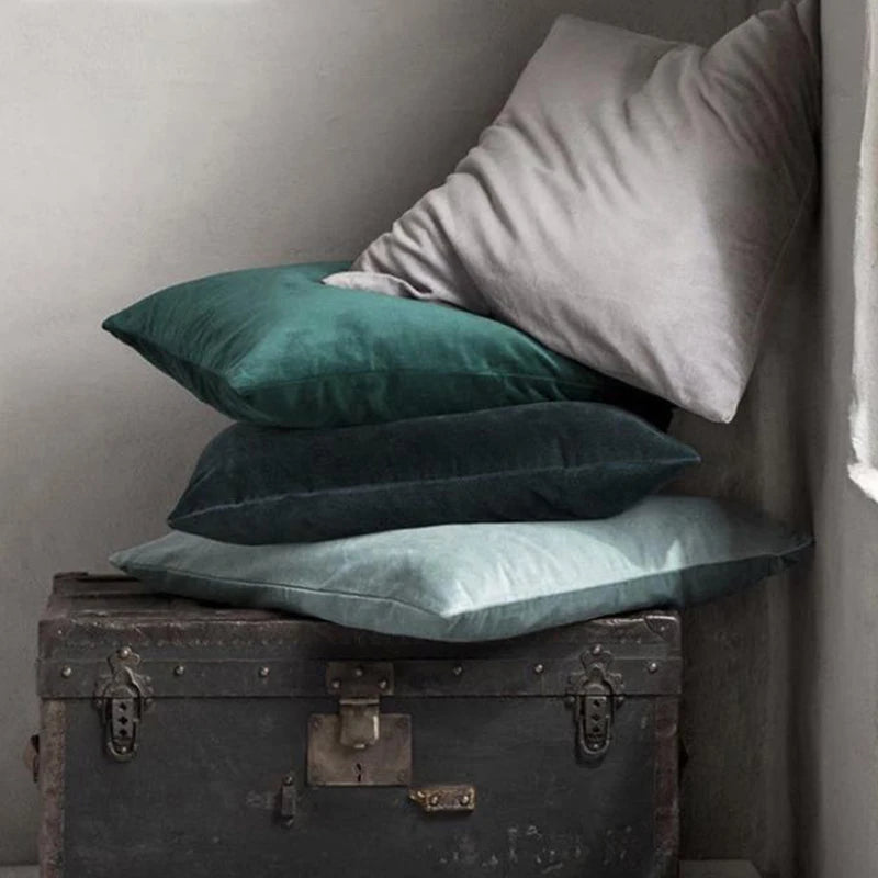 Super Soft Cushion Cover Velvet Pillow Cover For Sofa Living Room Housse De Coussin 45*45 Decorative Pillows Nordic Home Decor