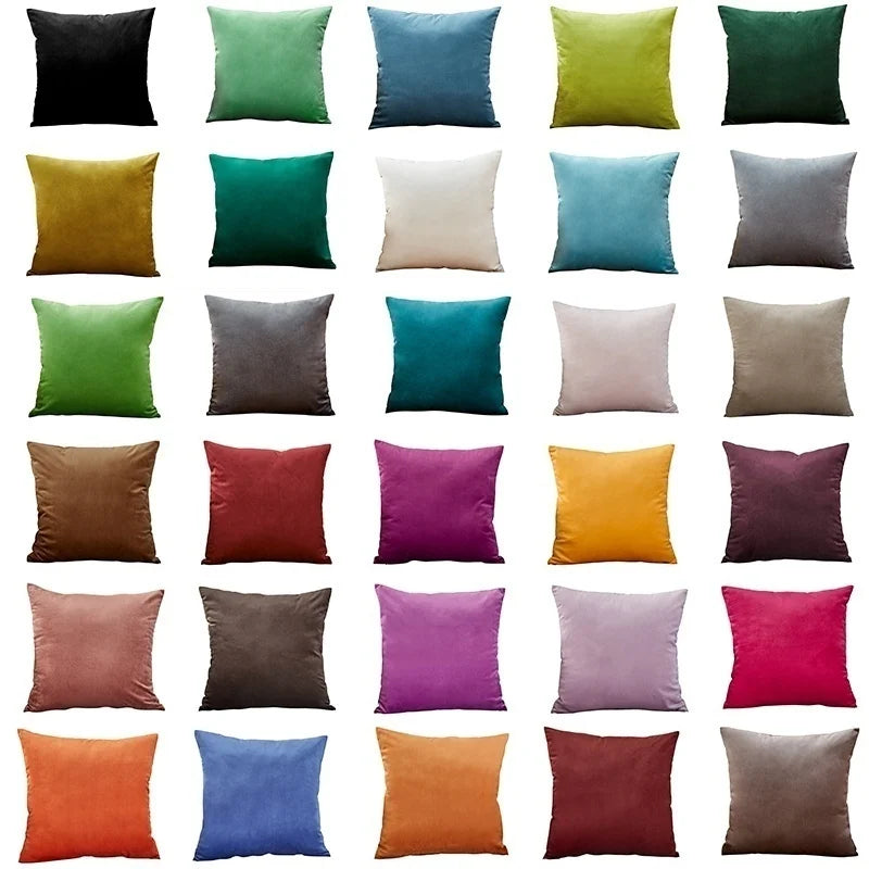 Super Soft Cushion Cover Velvet Pillow Cover For Sofa Living Room Housse De Coussin 45*45 Decorative Pillows Nordic Home Decor