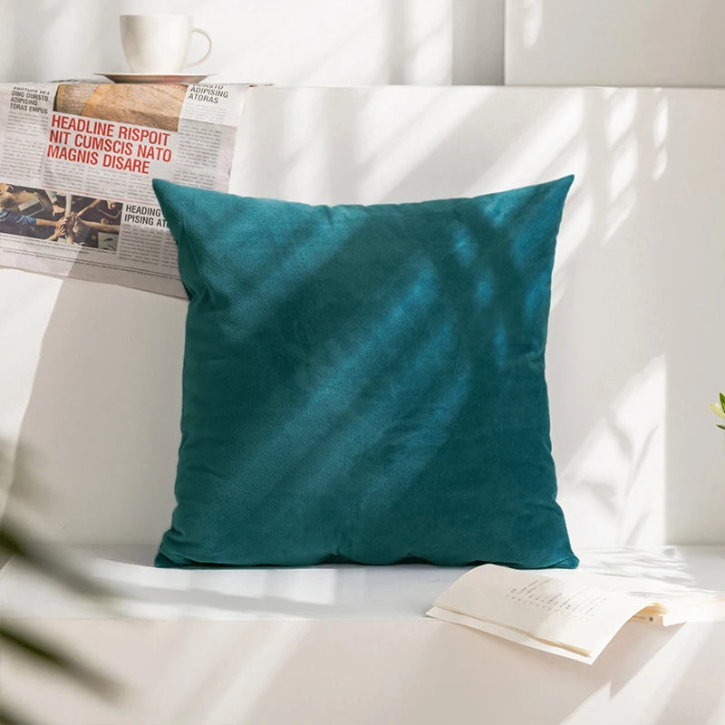 Super Soft Cushion Cover Velvet Pillow Cover For Sofa Living Room Housse De Coussin 45*45 Decorative Pillows Nordic Home Decor