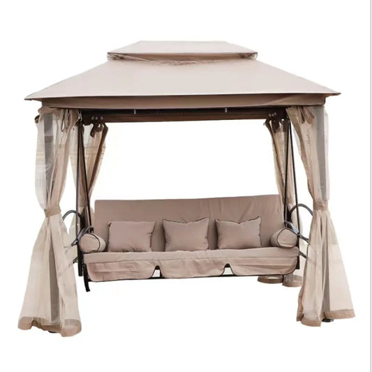 Hanging Outdoor Garden Patio Swing Chair Metal Patio Swing with Canopy Garden Furniture