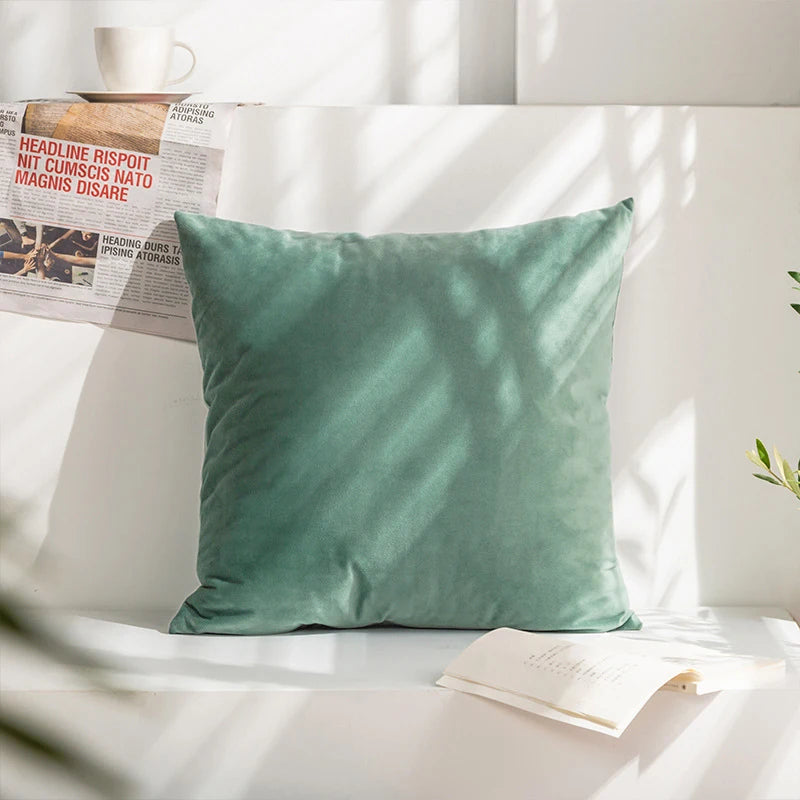 Super Soft Cushion Cover Velvet Pillow Cover For Sofa Living Room Housse De Coussin 45*45 Decorative Pillows Nordic Home Decor