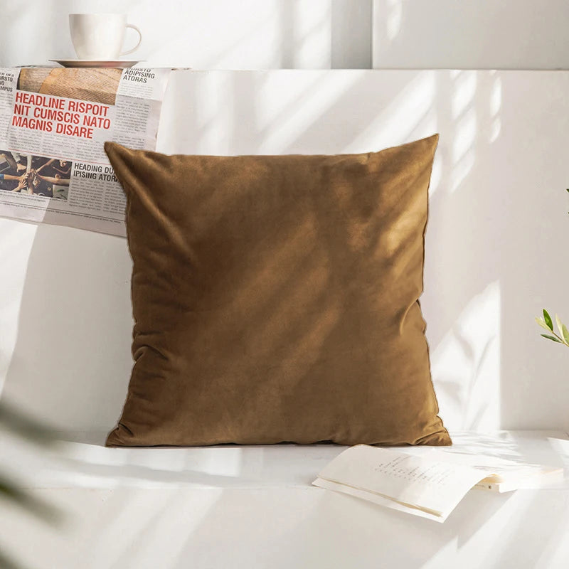 Super Soft Cushion Cover Velvet Pillow Cover For Sofa Living Room Housse De Coussin 45*45 Decorative Pillows Nordic Home Decor