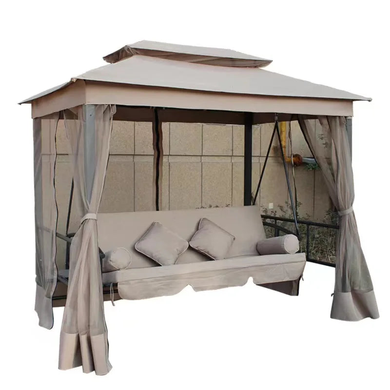 Hanging Outdoor Garden Patio Swing Chair Metal Patio Swing with Canopy Garden Furniture