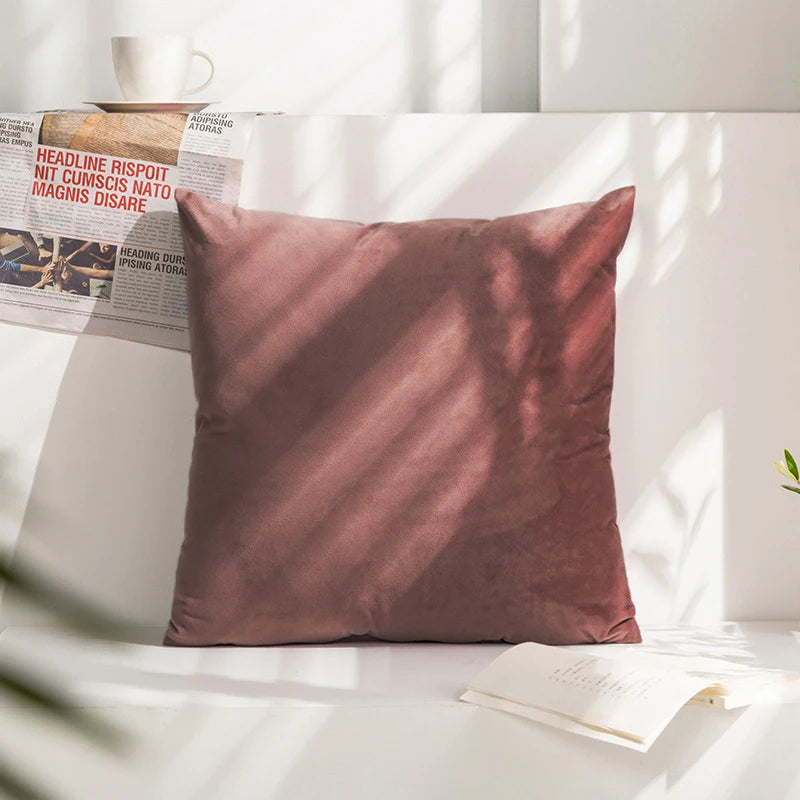Super Soft Cushion Cover Velvet Pillow Cover For Sofa Living Room Housse De Coussin 45*45 Decorative Pillows Nordic Home Decor