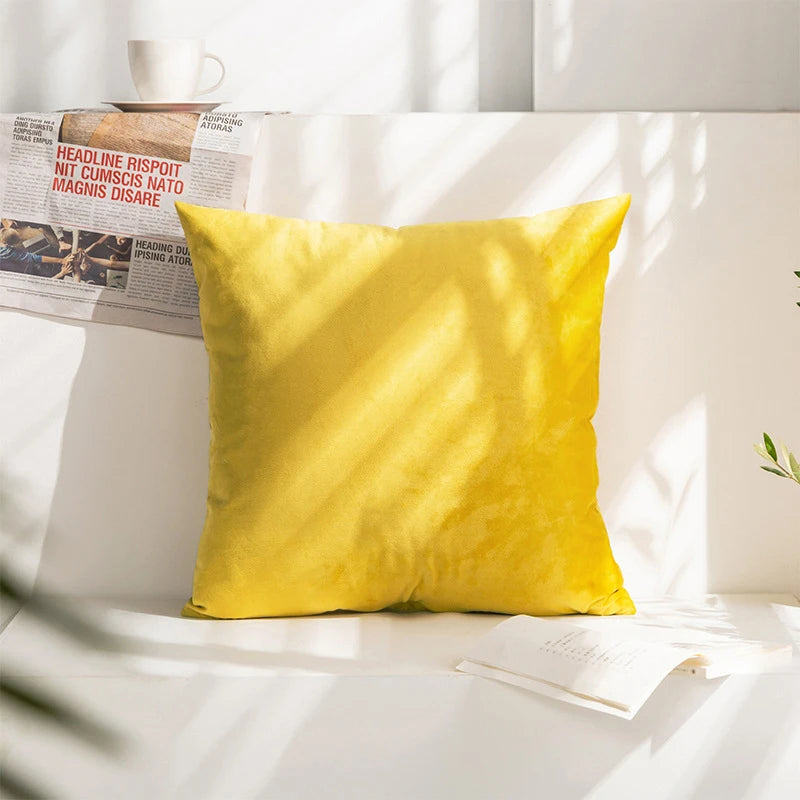 Super Soft Cushion Cover Velvet Pillow Cover For Sofa Living Room Housse De Coussin 45*45 Decorative Pillows Nordic Home Decor