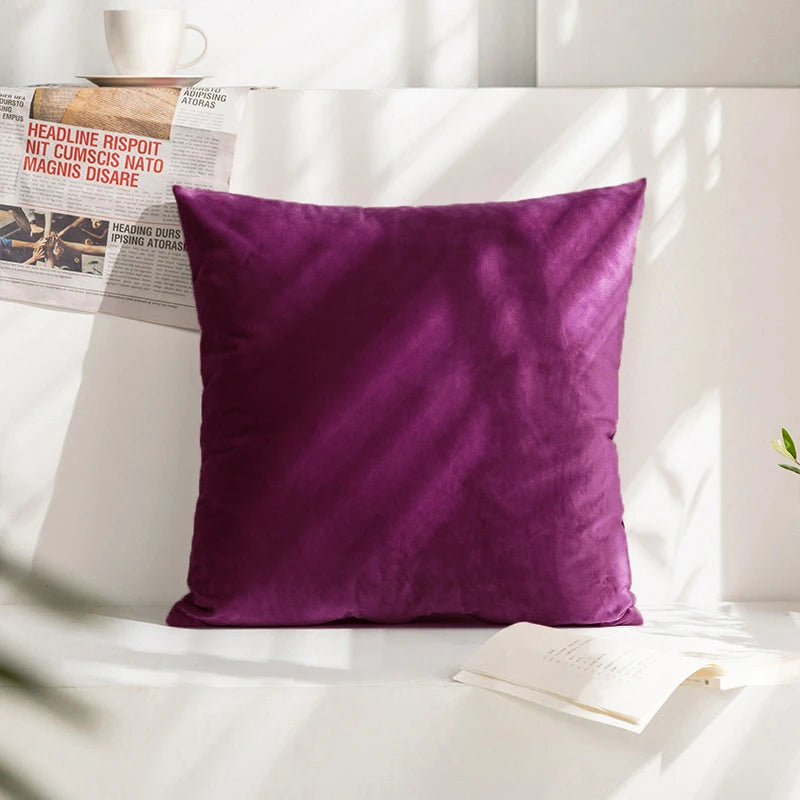 Super Soft Cushion Cover Velvet Pillow Cover For Sofa Living Room Housse De Coussin 45*45 Decorative Pillows Nordic Home Decor