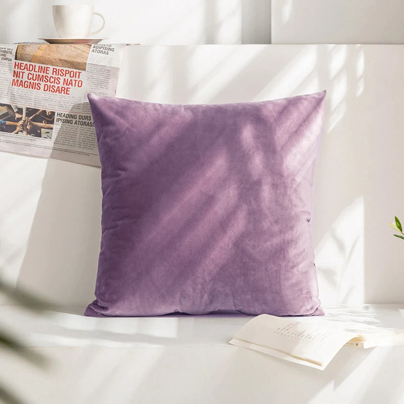 Super Soft Cushion Cover Velvet Pillow Cover For Sofa Living Room Housse De Coussin 45*45 Decorative Pillows Nordic Home Decor