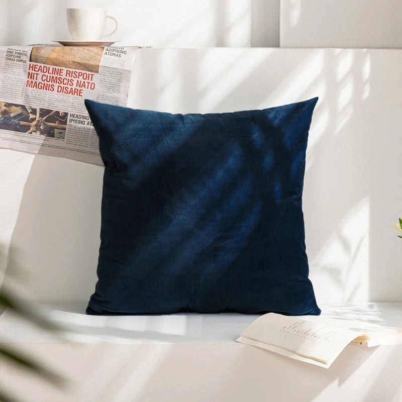 Super Soft Cushion Cover Velvet Pillow Cover For Sofa Living Room Housse De Coussin 45*45 Decorative Pillows Nordic Home Decor
