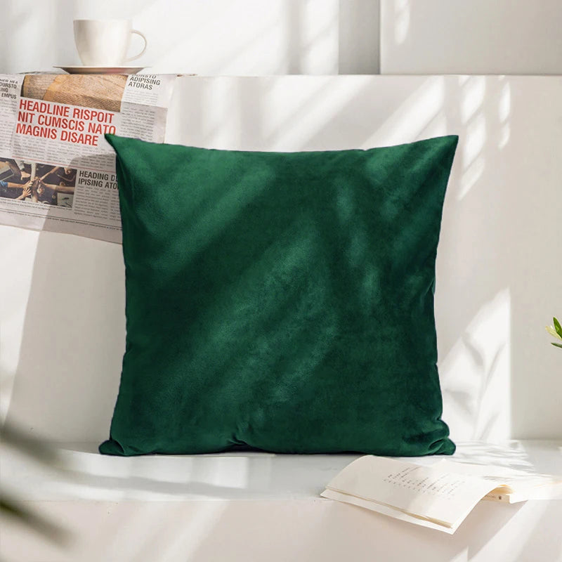 Super Soft Cushion Cover Velvet Pillow Cover For Sofa Living Room Housse De Coussin 45*45 Decorative Pillows Nordic Home Decor