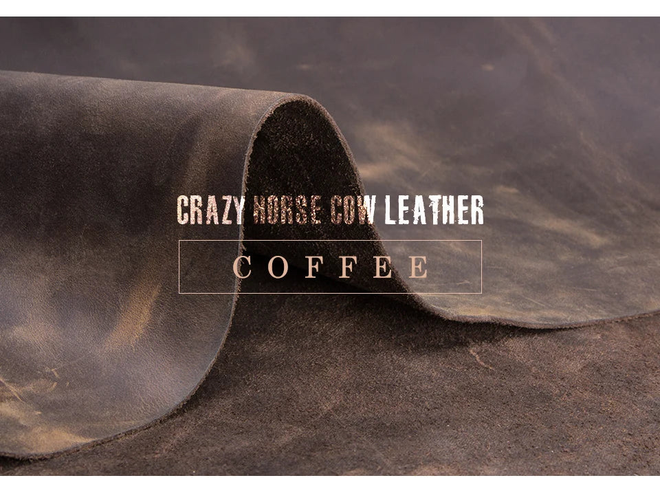 Vintage Crazy Horse Leather men cosmetic Case makeup bag travel toiletry hand-held make up wash bags Double Zipper man organizer