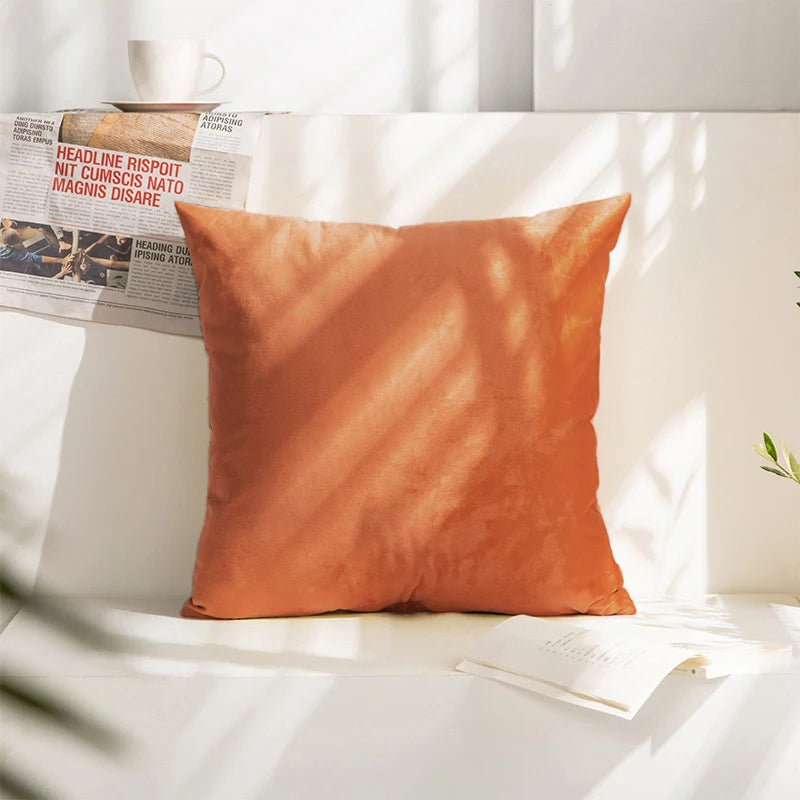 Super Soft Cushion Cover Velvet Pillow Cover For Sofa Living Room Housse De Coussin 45*45 Decorative Pillows Nordic Home Decor