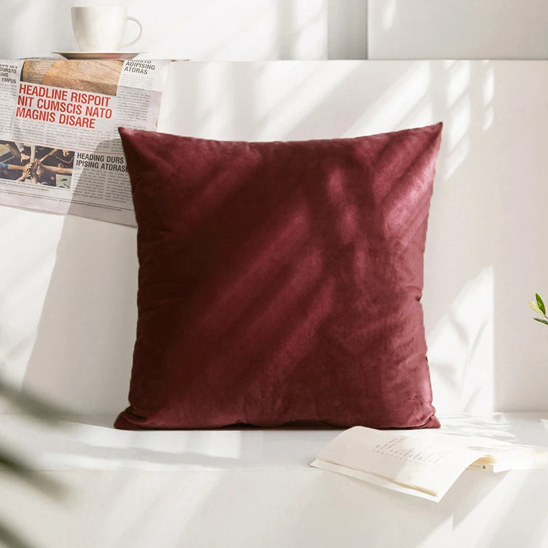 Super Soft Cushion Cover Velvet Pillow Cover For Sofa Living Room Housse De Coussin 45*45 Decorative Pillows Nordic Home Decor