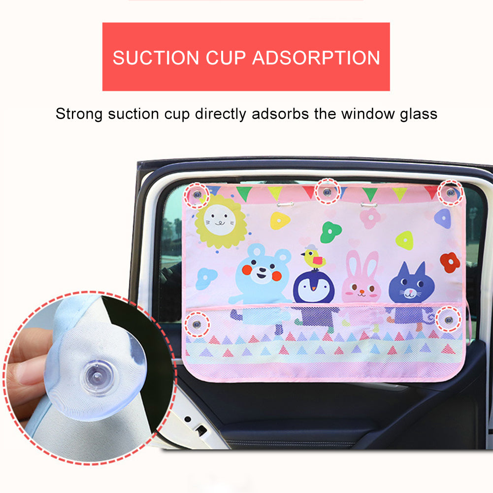 Car Sun Shade UV Protection For Kids Children Front Back Windshiel Curtain Side Window Adjustable Styling Auto  Sunshade Summer