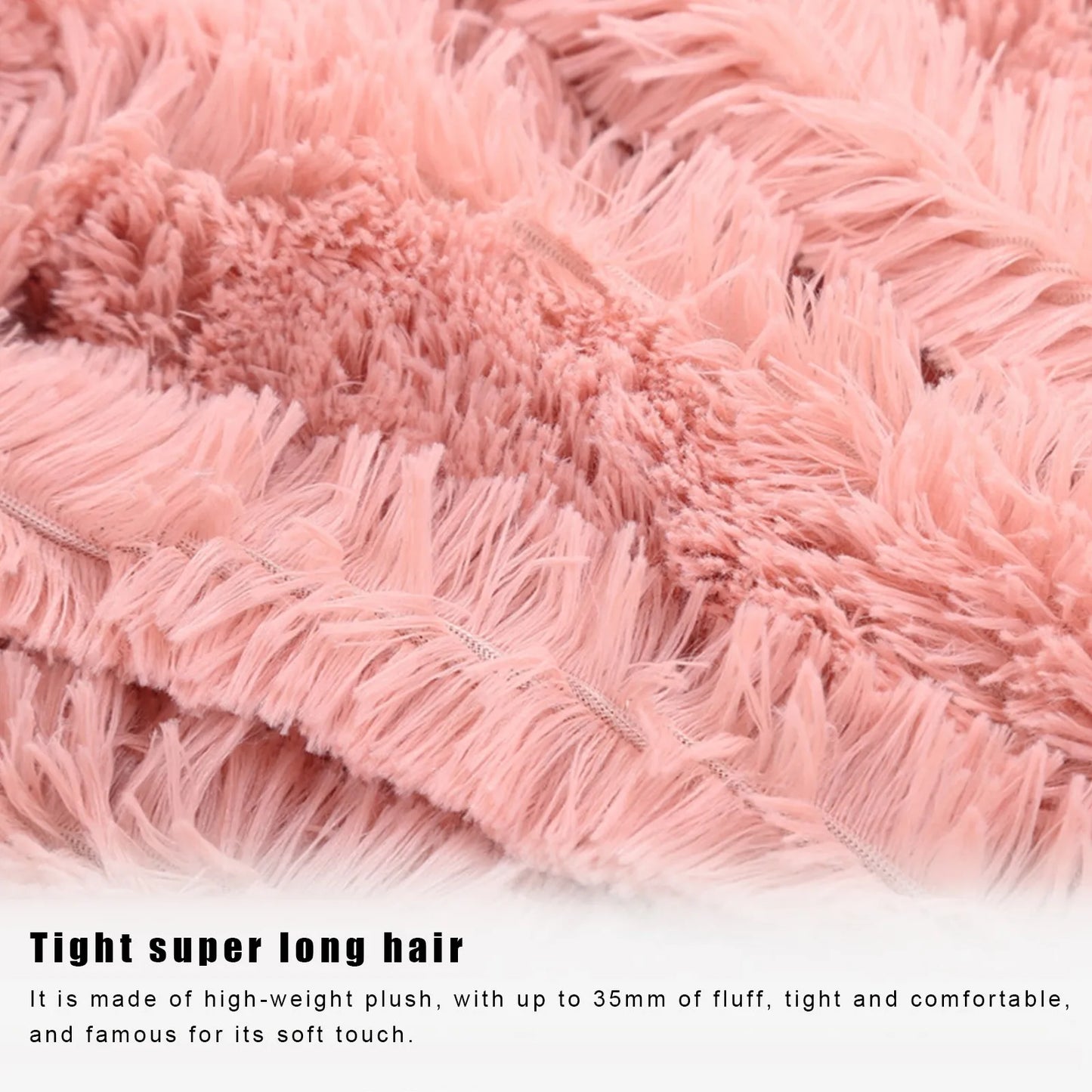 Large Flannel Throw Blanket Long Shaggy Plush Blanket For Couch Sofa Bed Winter Warm Soft Fluffy Faux Fur Bedspread Multi Colors