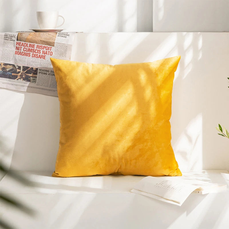 Super Soft Cushion Cover Velvet Pillow Cover For Sofa Living Room Housse De Coussin 45*45 Decorative Pillows Nordic Home Decor