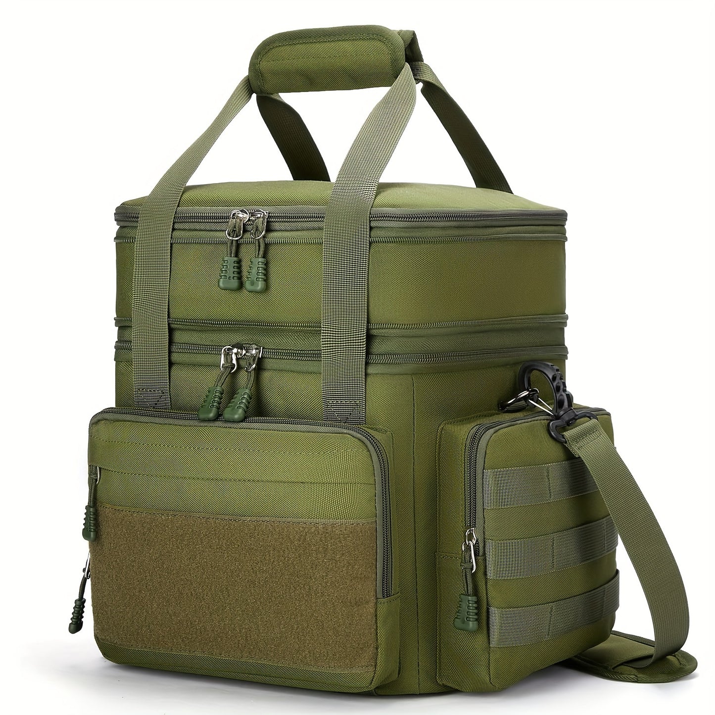 [Tactical Lunch Box] Insulated Tactical Lunch Box | Men's Adult Bag, Dual Compartments, Large Capacity, Non-Food Contact, Work Office Camping Travel, Back to School